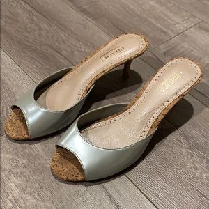 Charles - Beautiful Slip Heels - Silver